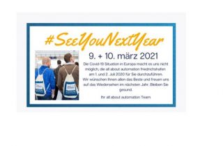 all about automation friedrichshafen 2020 – was cancelled am 01.07.2020